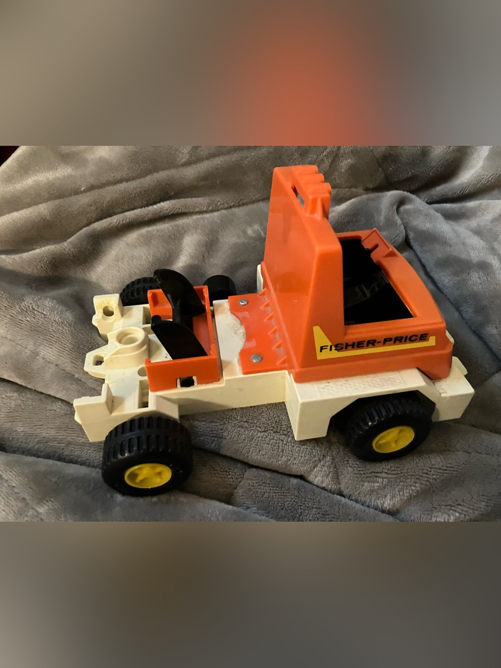 Vintage 1979 Fisher Price #328 Husky Helper Highway Dump Truck NO CAB